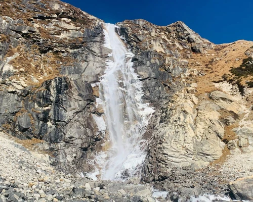 Khando Waterfall In Kanchenjunga