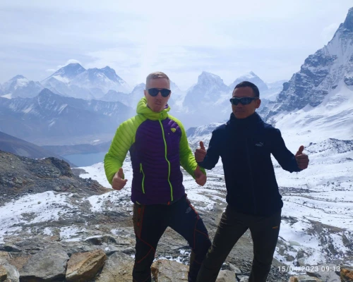 Our Guest With Our Guide Sonam