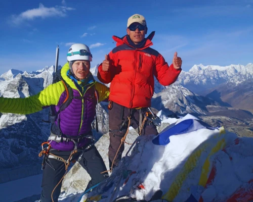 Photograph Taken After Reaching The Summit