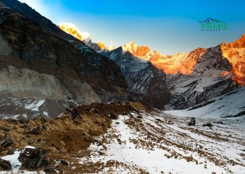 North Annapurna Golden Light